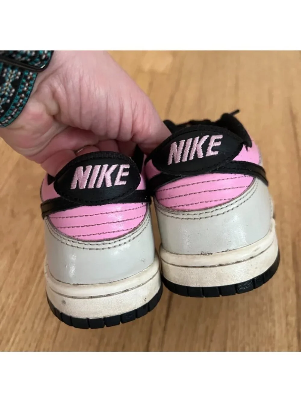 Nike Dunk Low Pink Orewood Sneakers Youth Size 4
